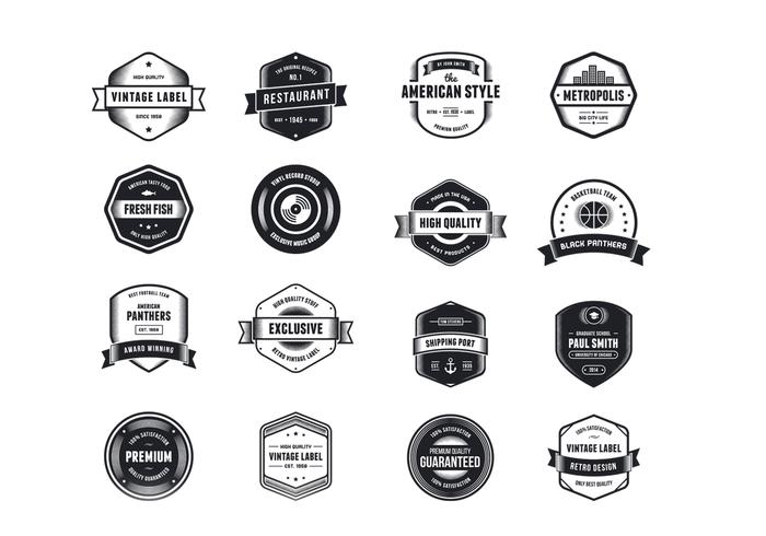 Vintage Logo Vector Pack Twee