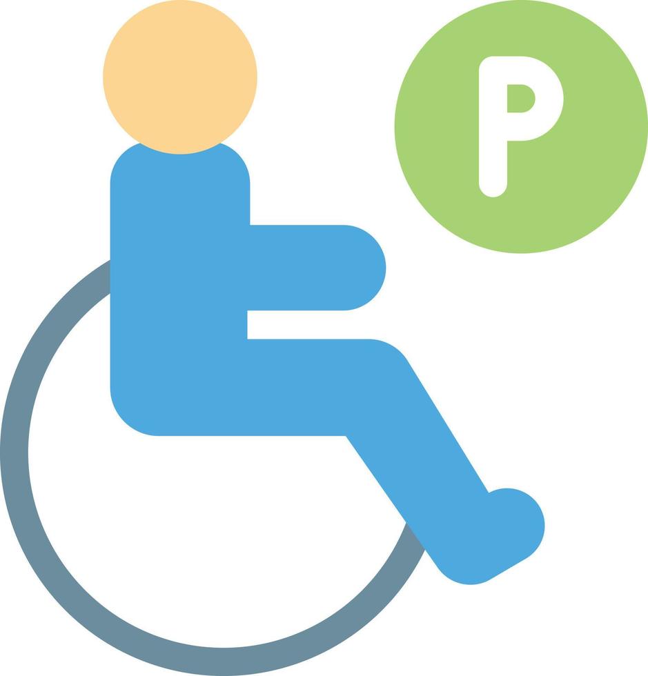 rolstoel parkeren vectorillustratie op een background.premium kwaliteit symbolen.vector pictogrammen voor concept en grafisch ontwerp. vector