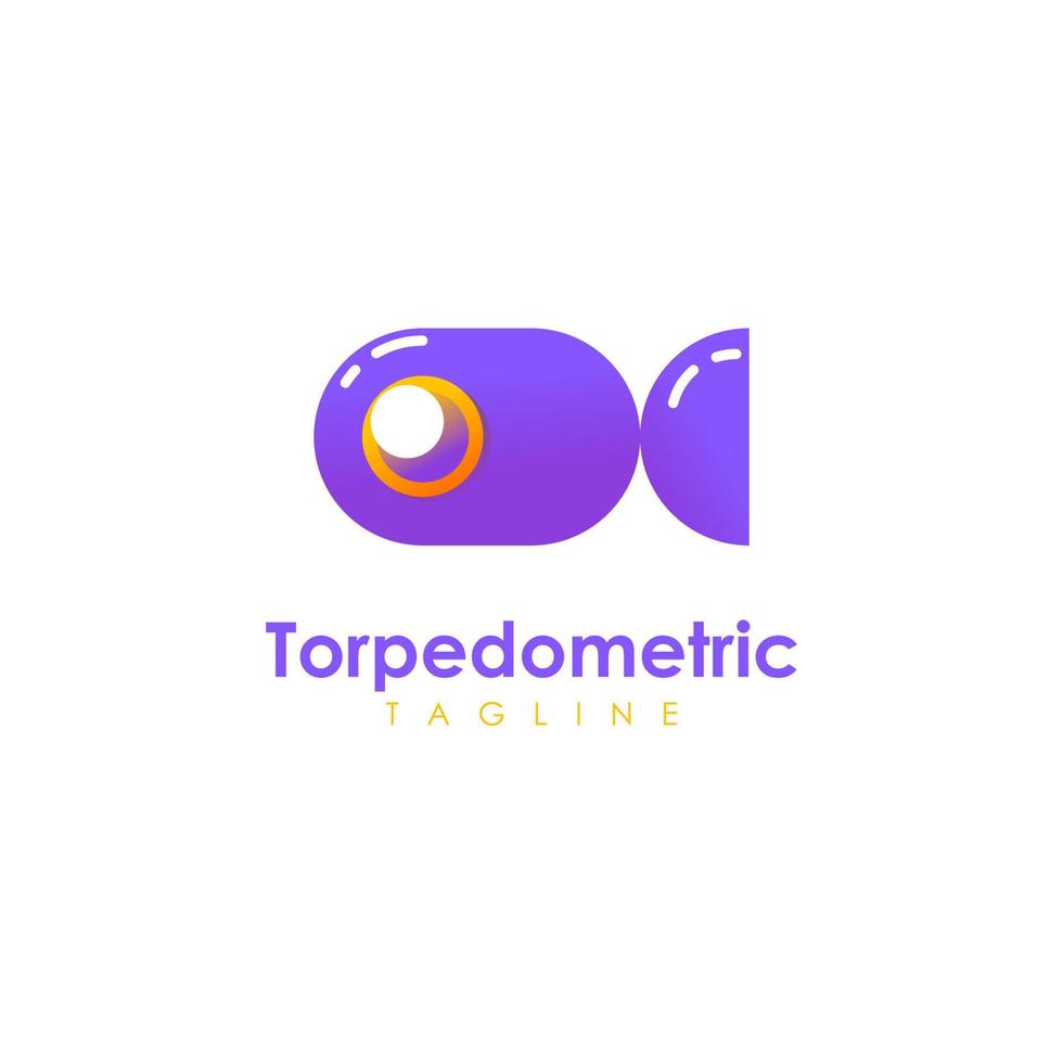 metrisch zee-logo torpedometrisch vector