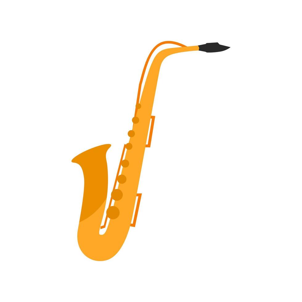 saxofoon lijn icoon vector