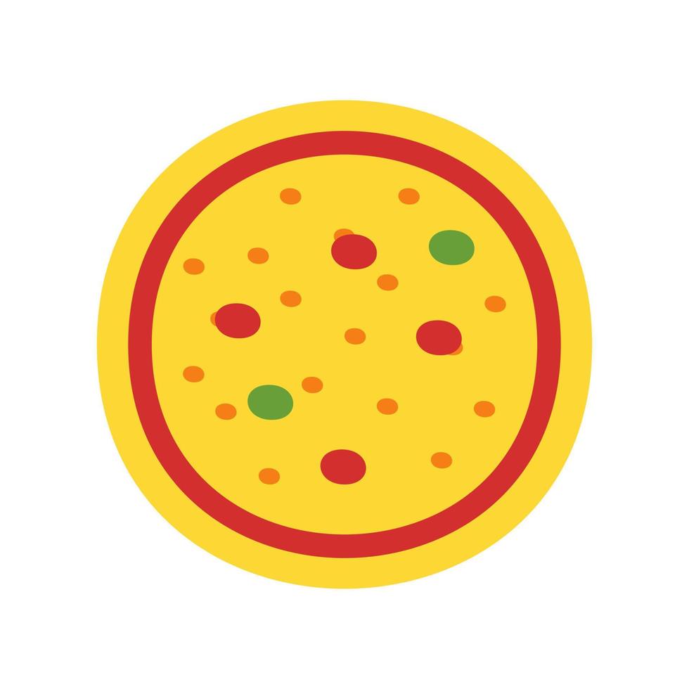 pizza lijn icoon vector