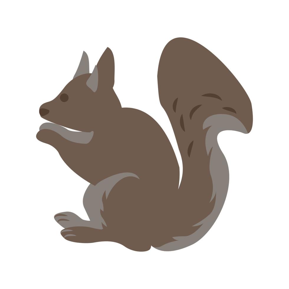 huisdier eekhoorn lijn icoon vector