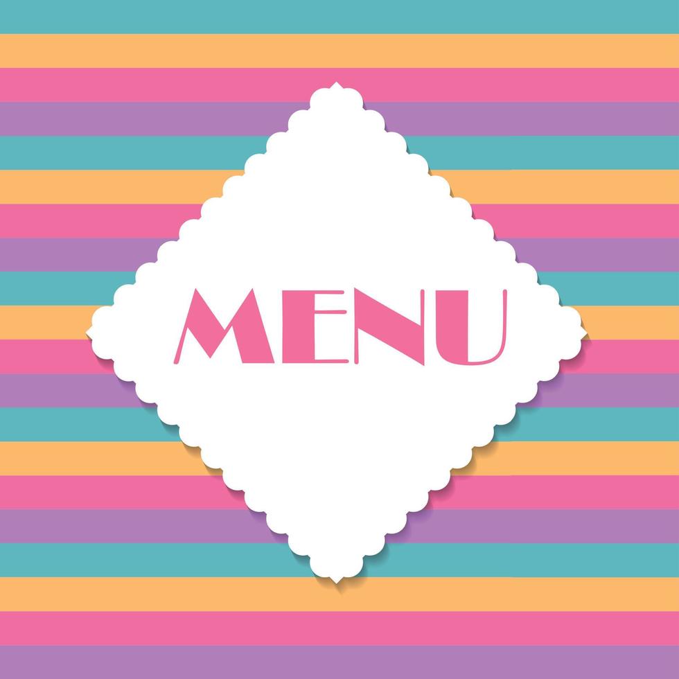 restaurant menu sjabloon vectorillustratie vector