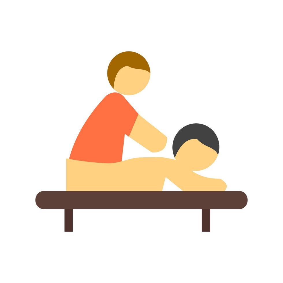 massage therapie lijn icoon vector