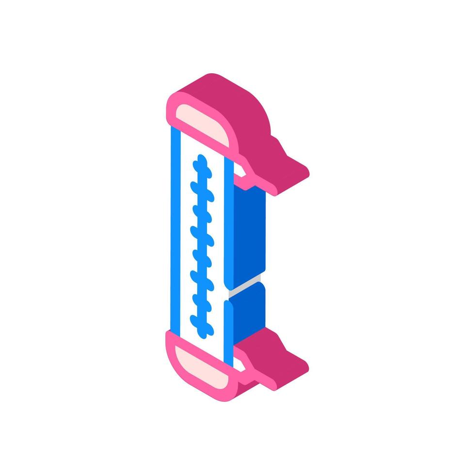 venster thermometer isometrische pictogram vector illustratie kleur