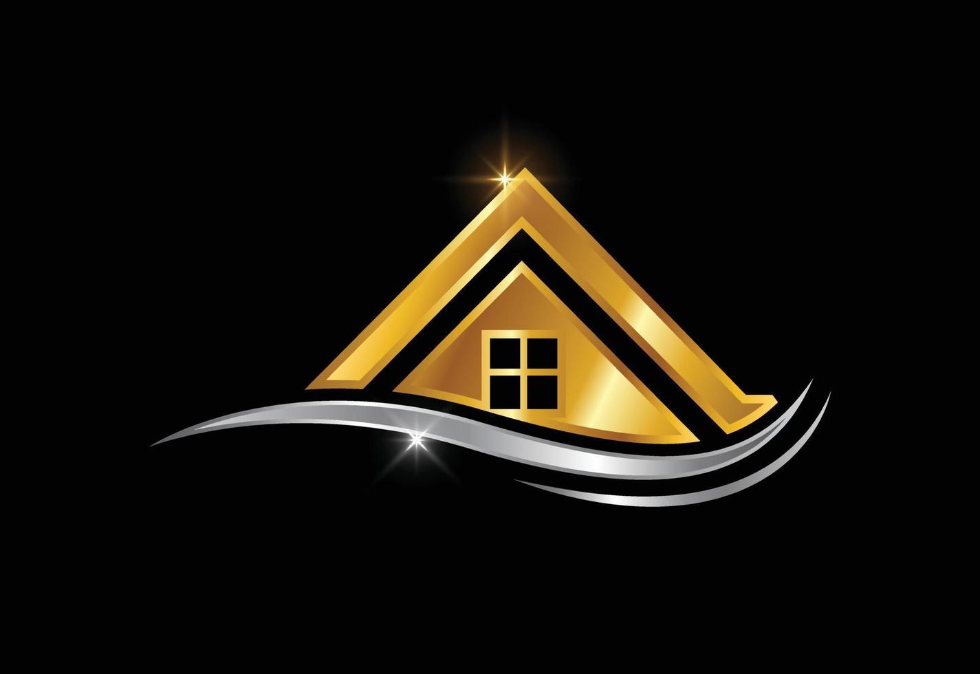 onroerend goed logo, huis logo, huis logo teken symbool vector