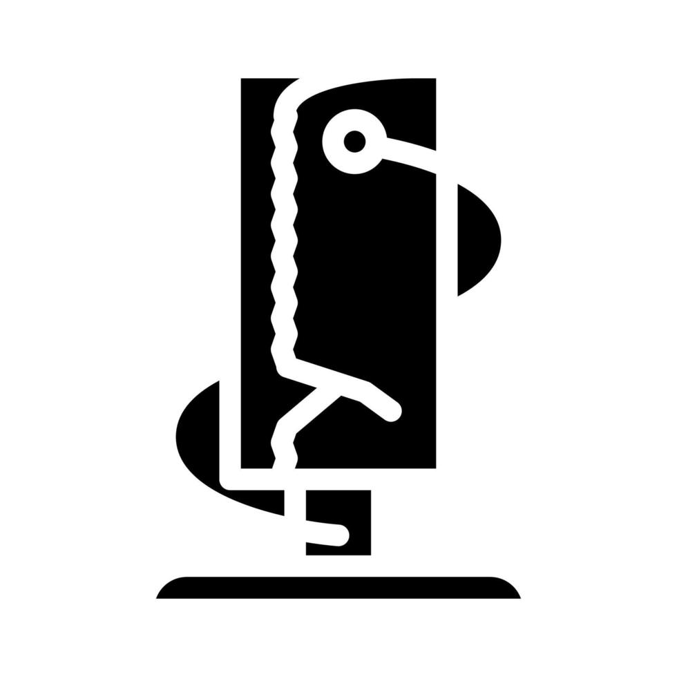 servetten in roll glyph pictogram vectorillustratie vector