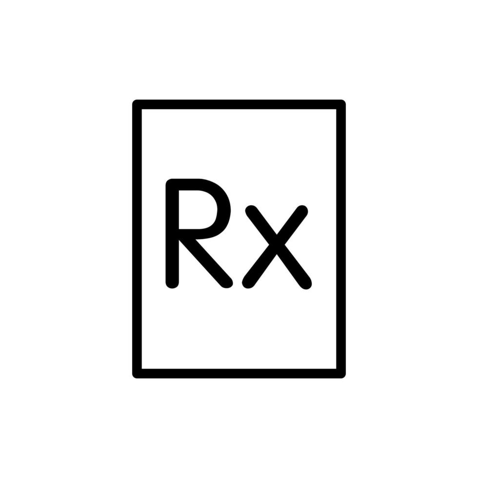 illustratie vectorafbeelding van rx icon vector