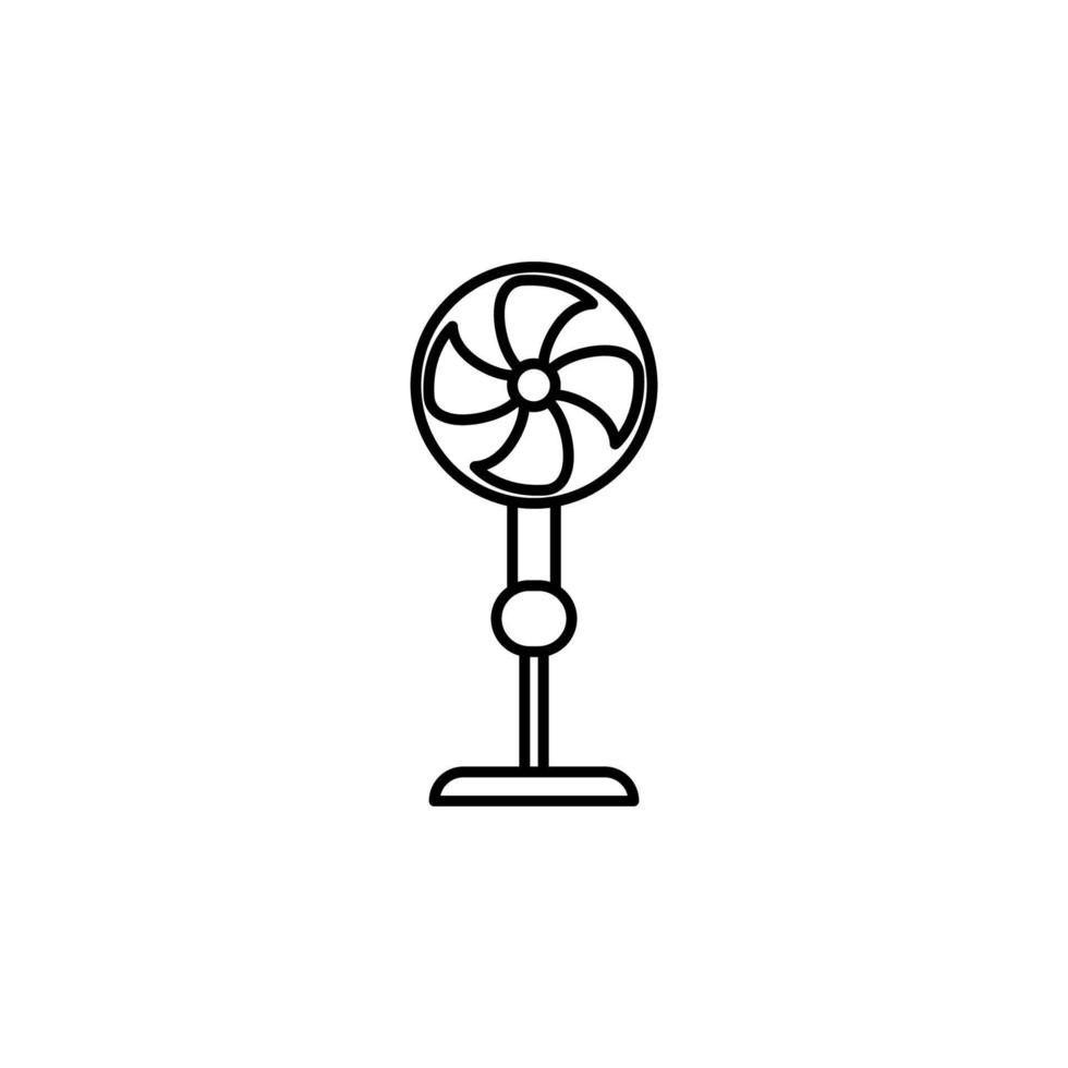 illustratie vectorafbeelding van stand fan icon vector