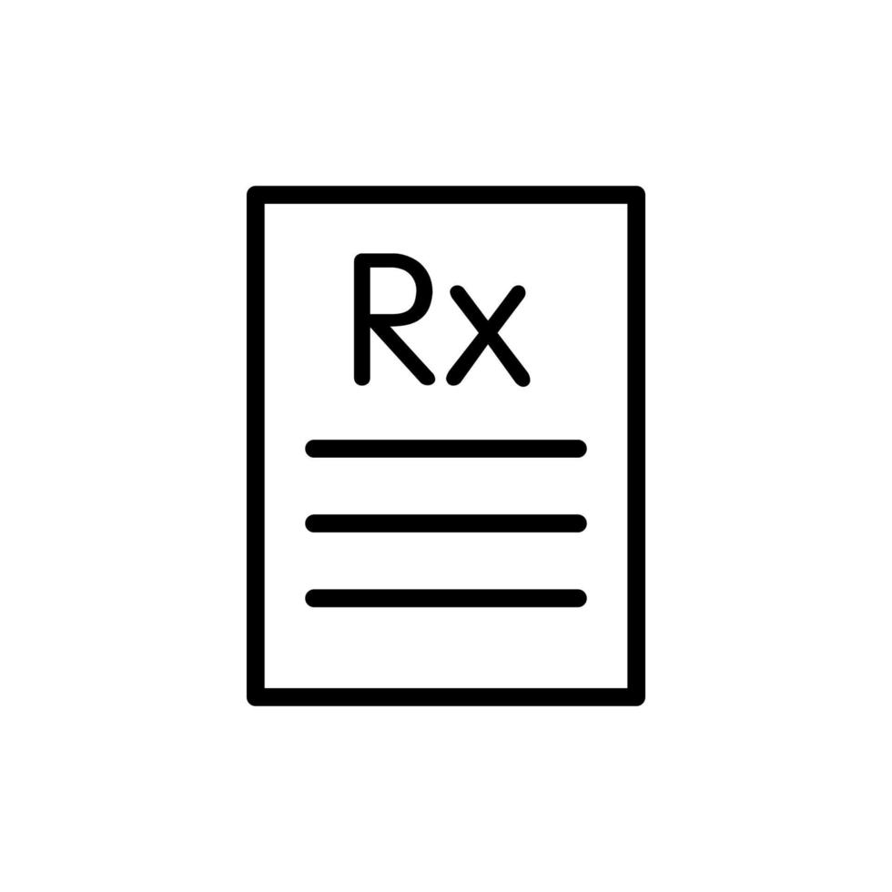 illustratie vectorafbeelding van rx icon vector