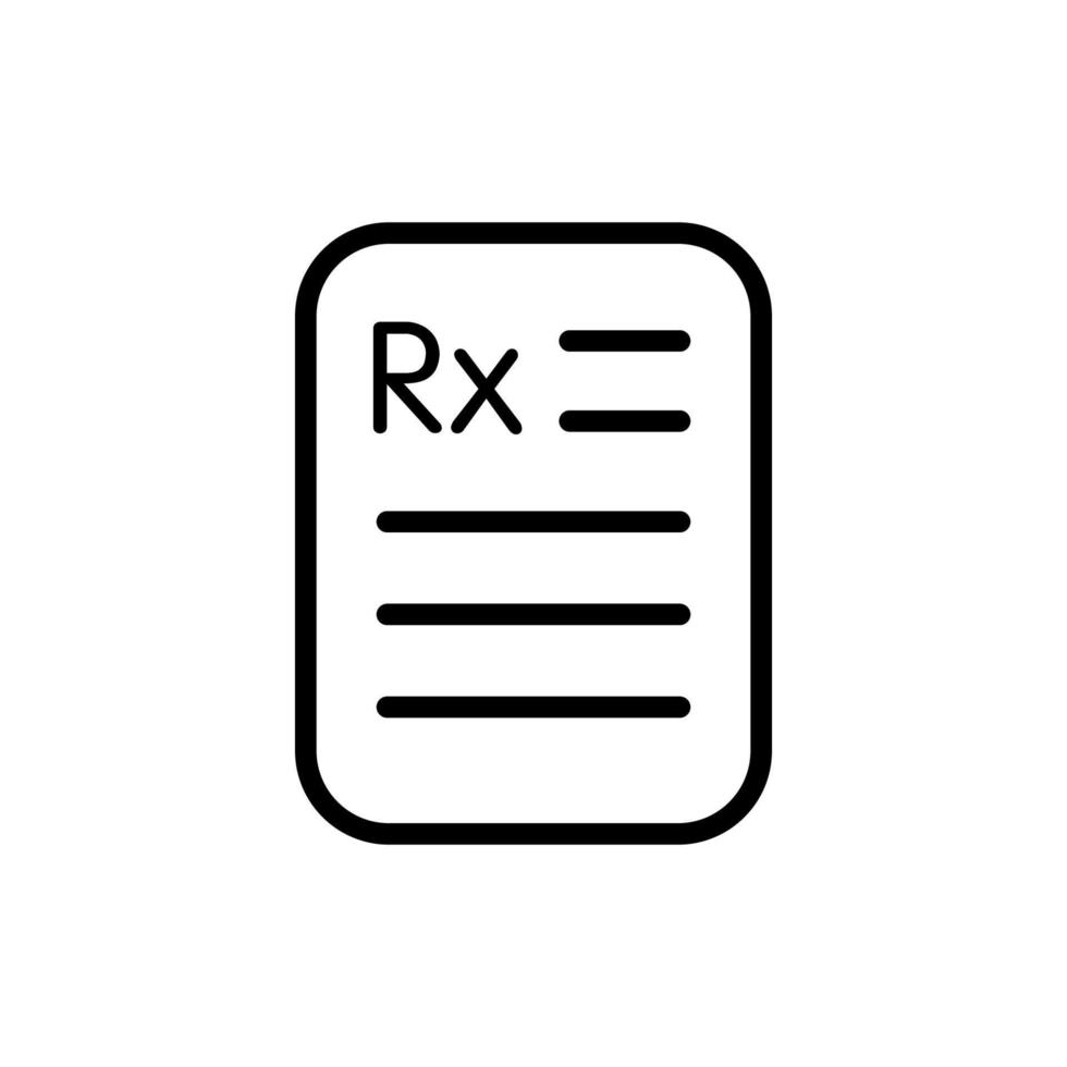 illustratie vectorafbeelding van rx icon vector