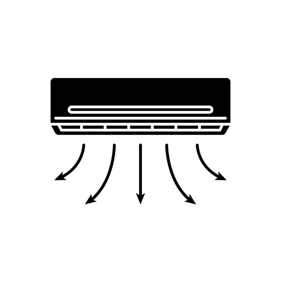illustratie vectorafbeelding van airconditioner pictogrammalplaatje vector