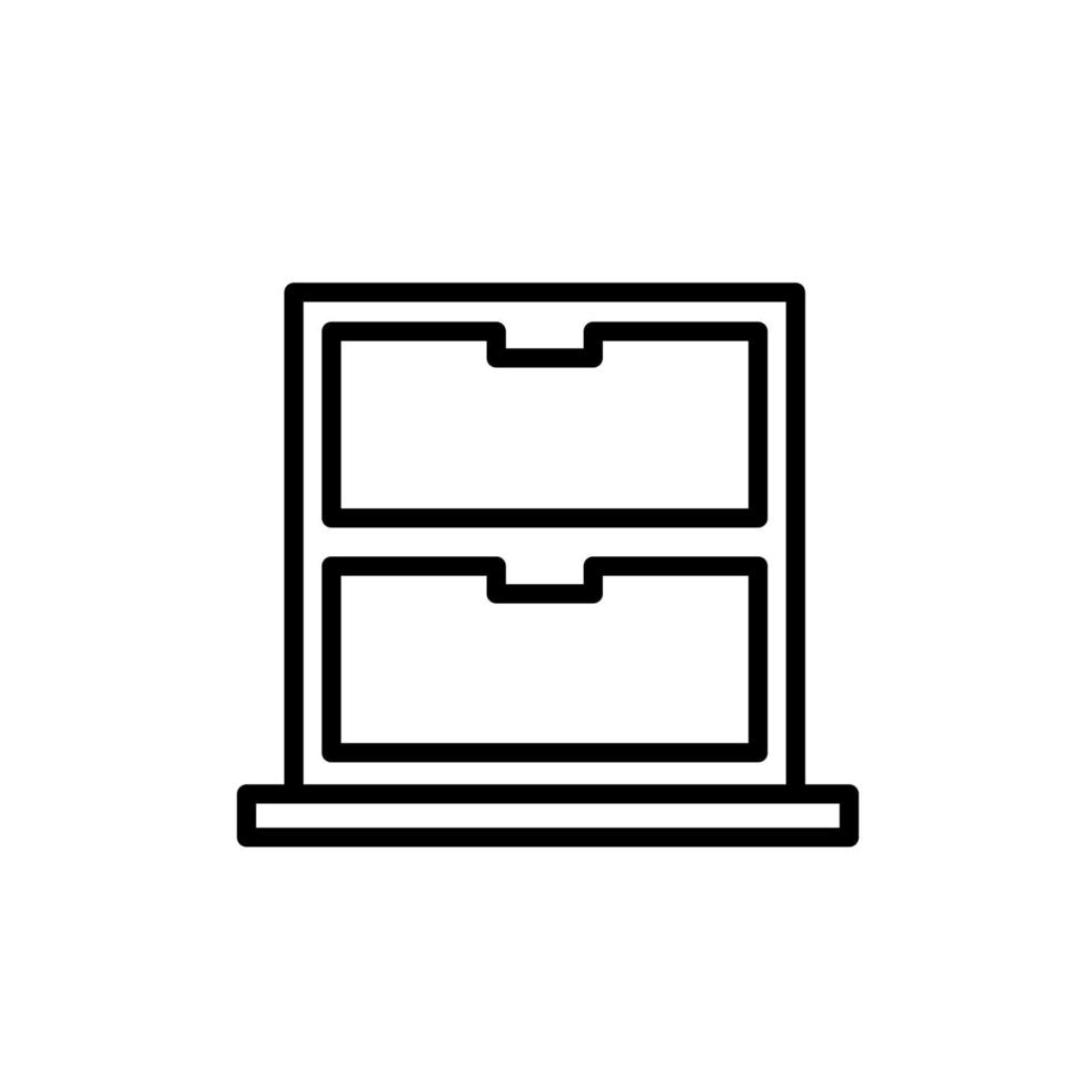 illustratie vectorafbeelding van kabinet icon vector