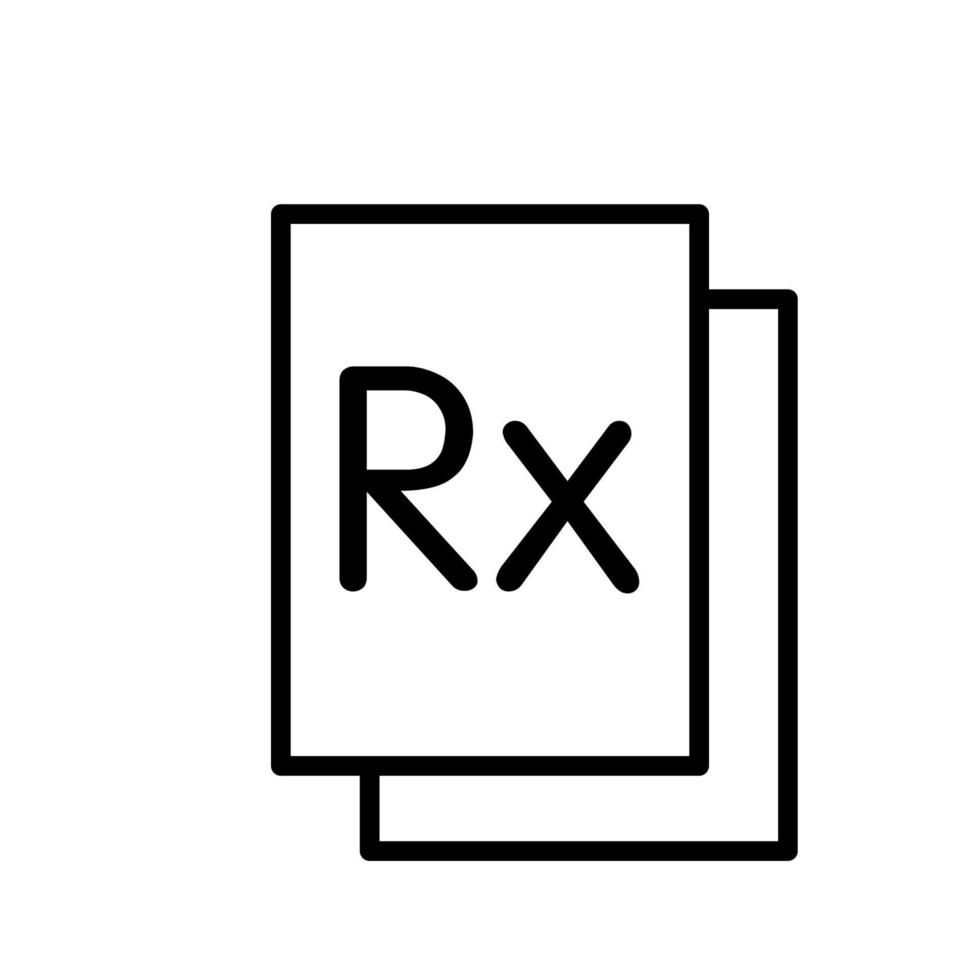 illustratie vectorafbeelding van rx icon vector