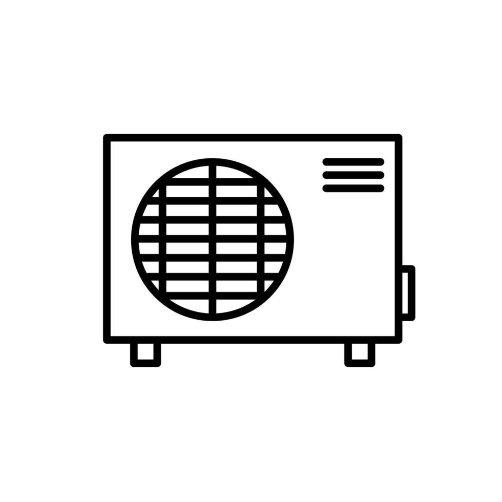 illustratie vectorafbeelding van airconditioner pictogrammalplaatje vector