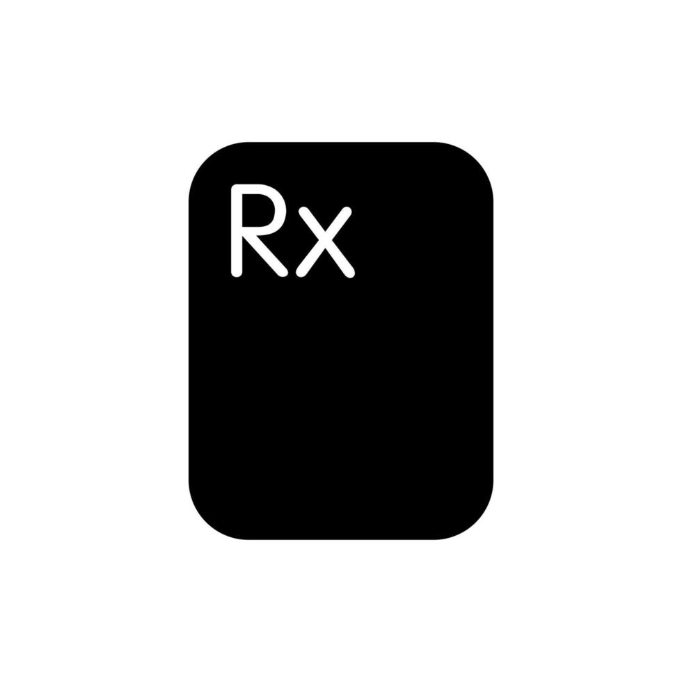 illustratie vectorafbeelding van rx icon vector