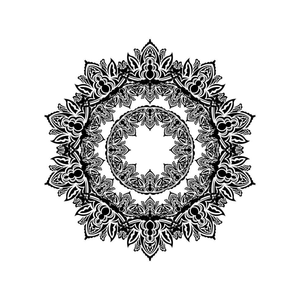 decoratieve ornamenten in de vorm van een bloem. mandala goed voor logo's, tatoeages, prints en ansichtkaarten. vector illustratie