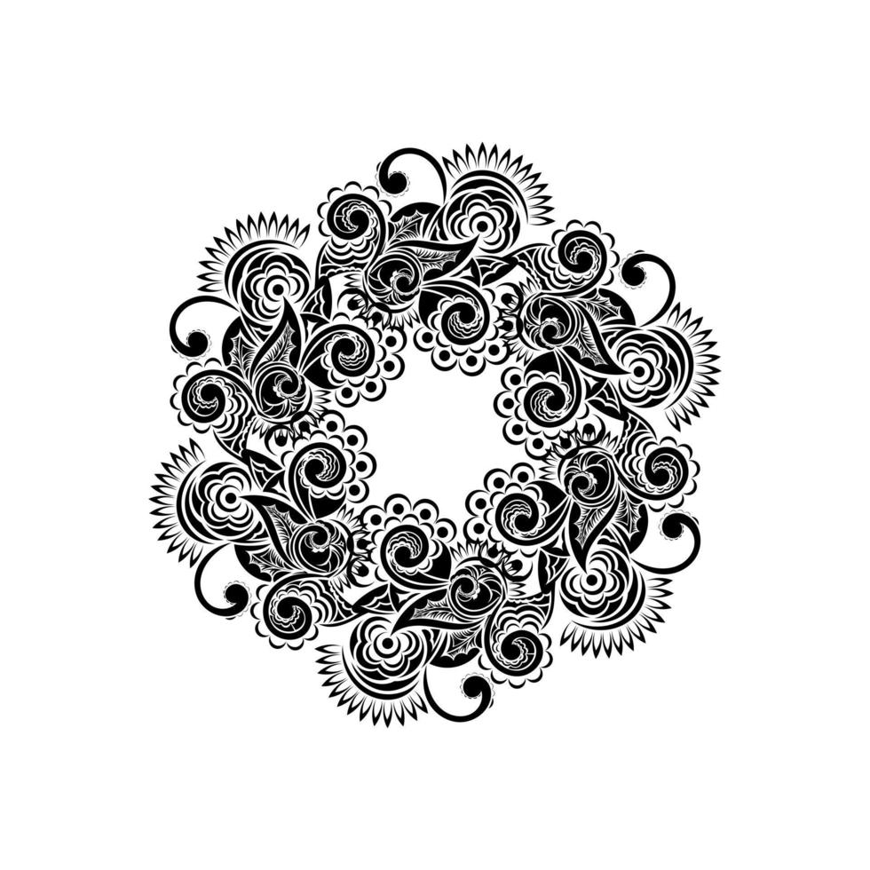 oosters patroon met arabesken en bloemenelementen op een witte achtergrond. vector illustratie