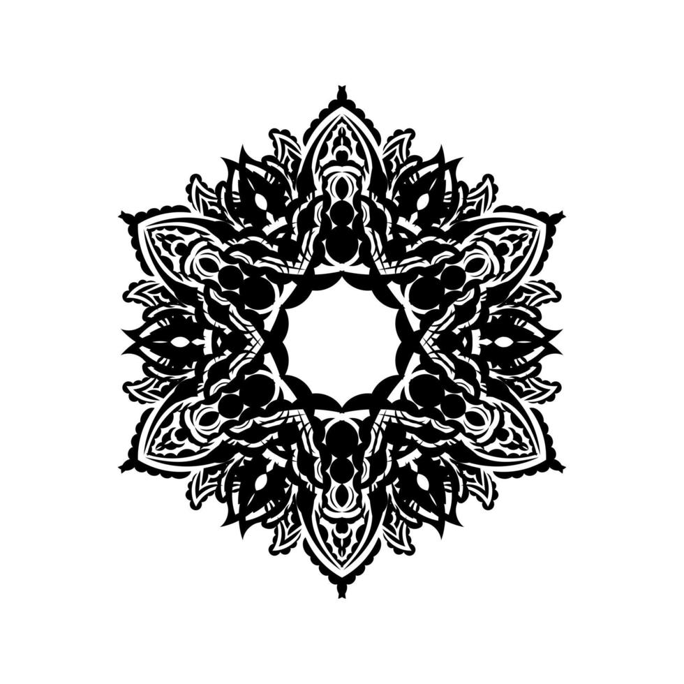 decoratieve ornamenten in de vorm van een bloem. mandala goed voor logo's, prints en ansichtkaarten. vector illustratie