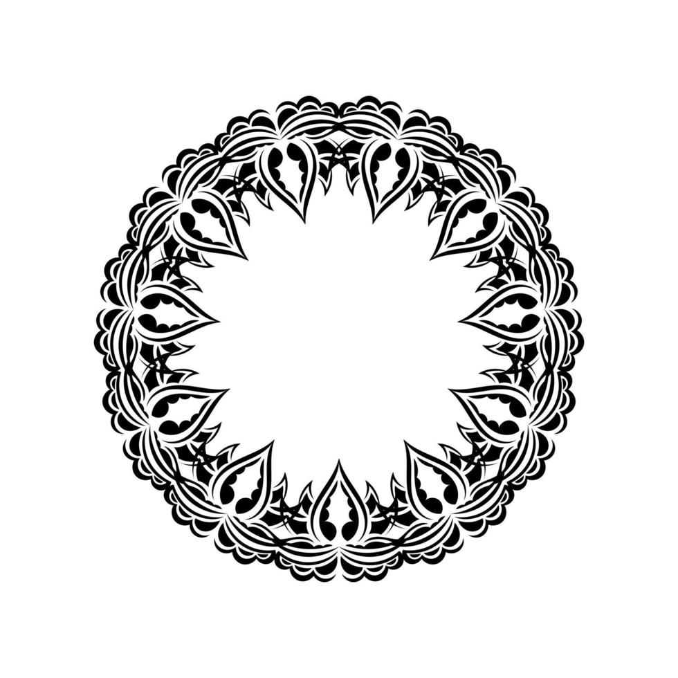 decoratieve ornamenten in de vorm van een bloem. mandala goed voor menu's, prenten en ansichtkaarten. vector illustratie