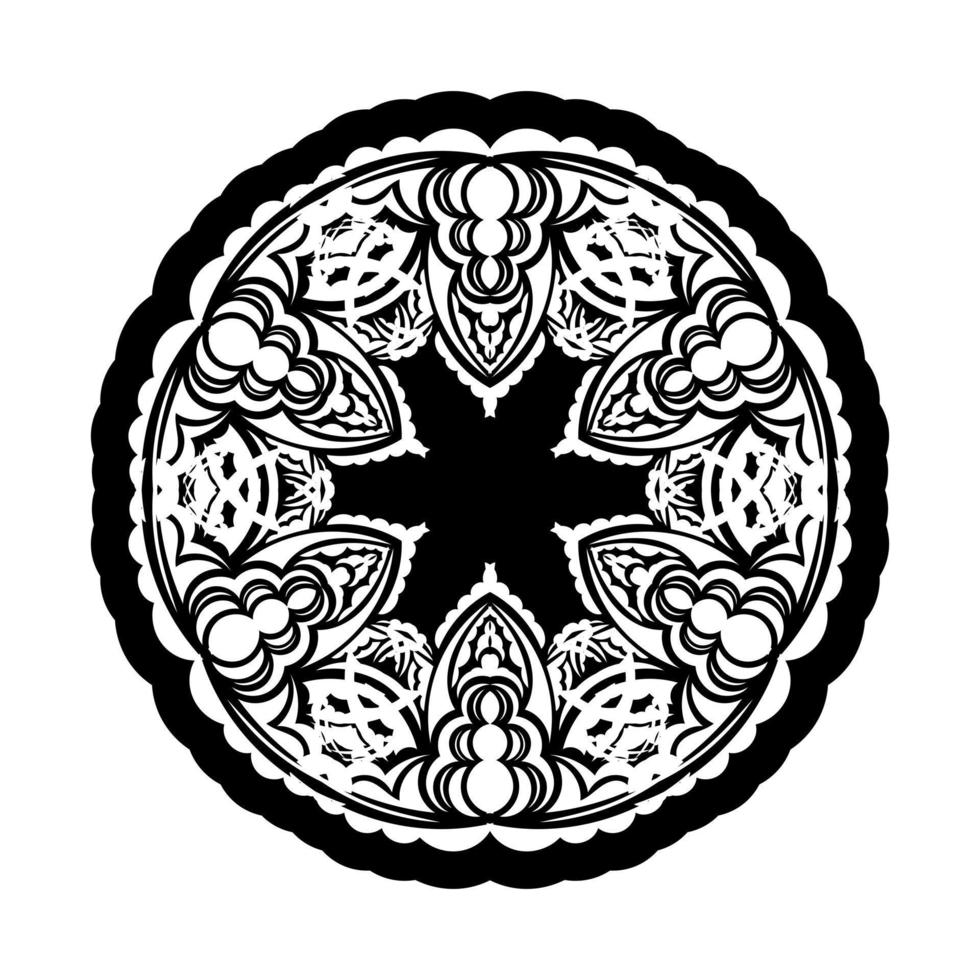mandala ornamenten in de vorm van een bloem. goed voor logo's, tatoeages, prints en kaarten. geïsoleerd op een witte achtergrond. vector illustratie