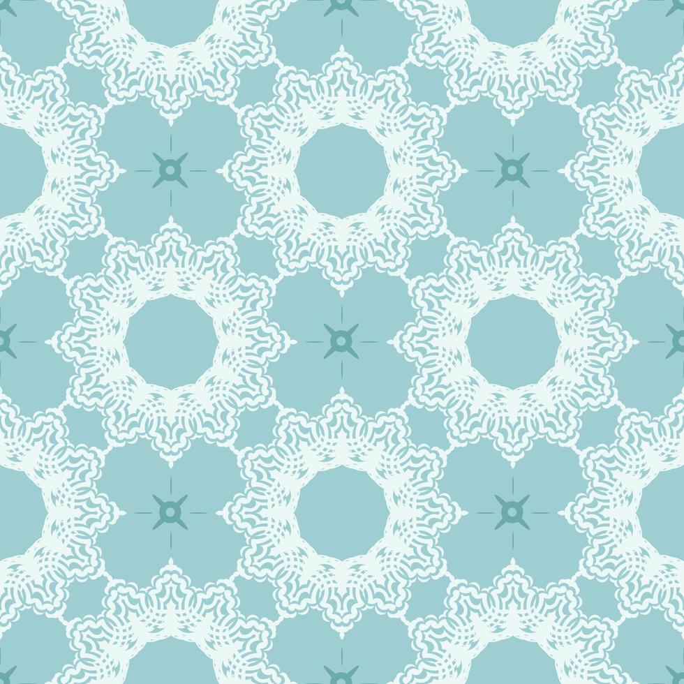 oosterse naadloze vector achtergrond. behang in een patroon in barokstijl. babyblauw bloemenelement.