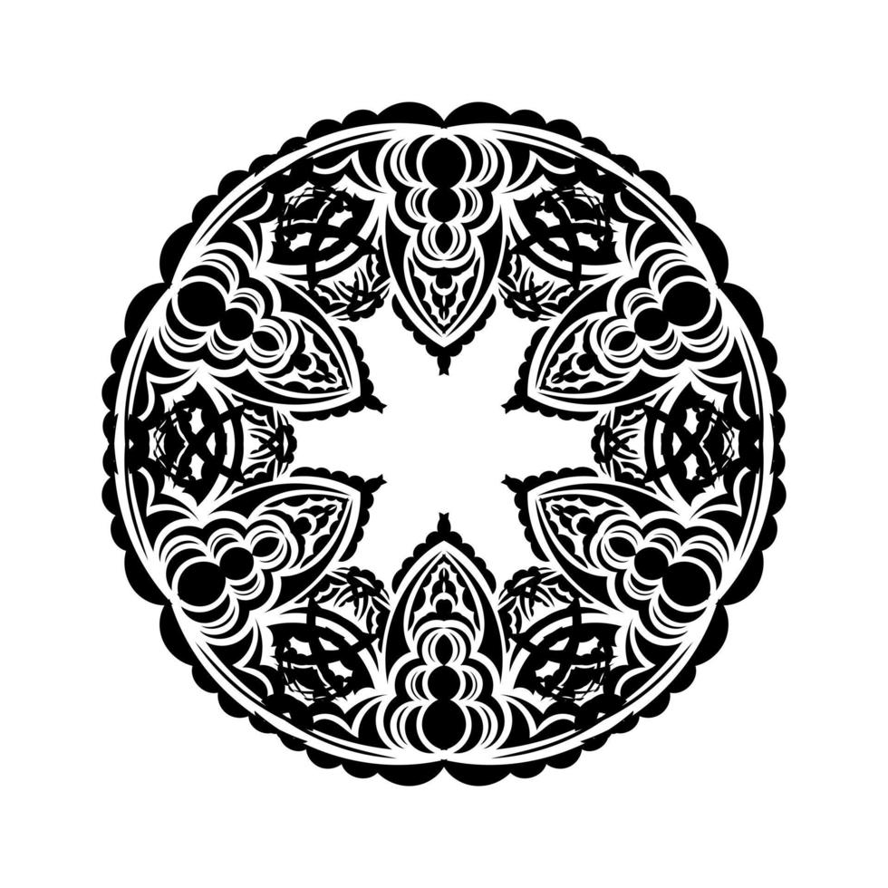 decoratieve ornamenten in de vorm van een bloem. mandala goed voor logo's, tatoeages, prints en ansichtkaarten. geïsoleerd op een witte achtergrond. vector illustratie