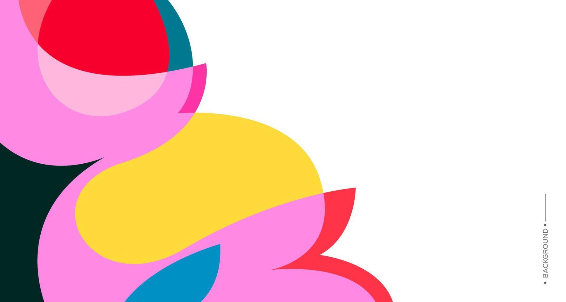 kleurrijke abstracte vloeibare en vloeibare achtergrond voor banner vector