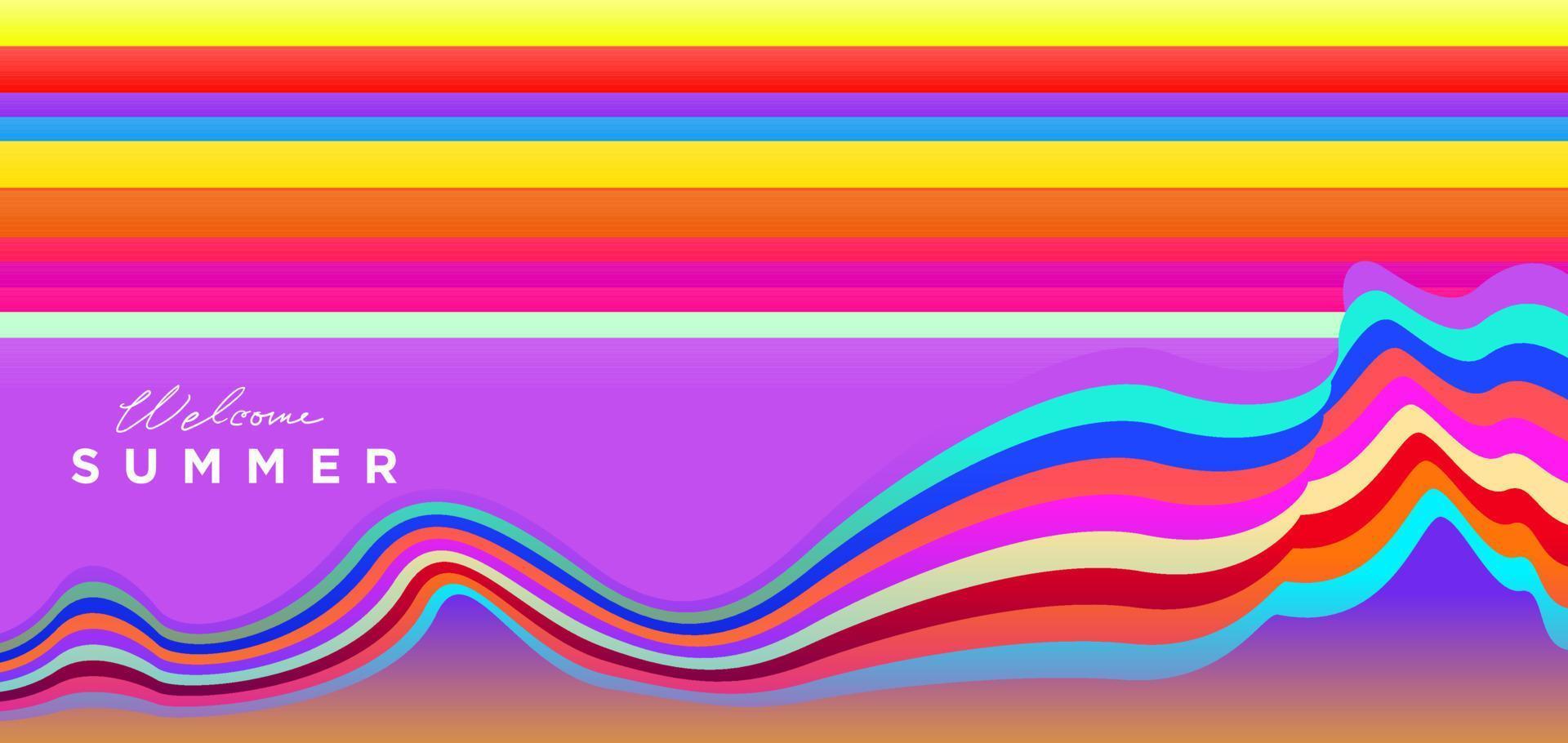 kleurrijke zomer abstracte achtergrond vector