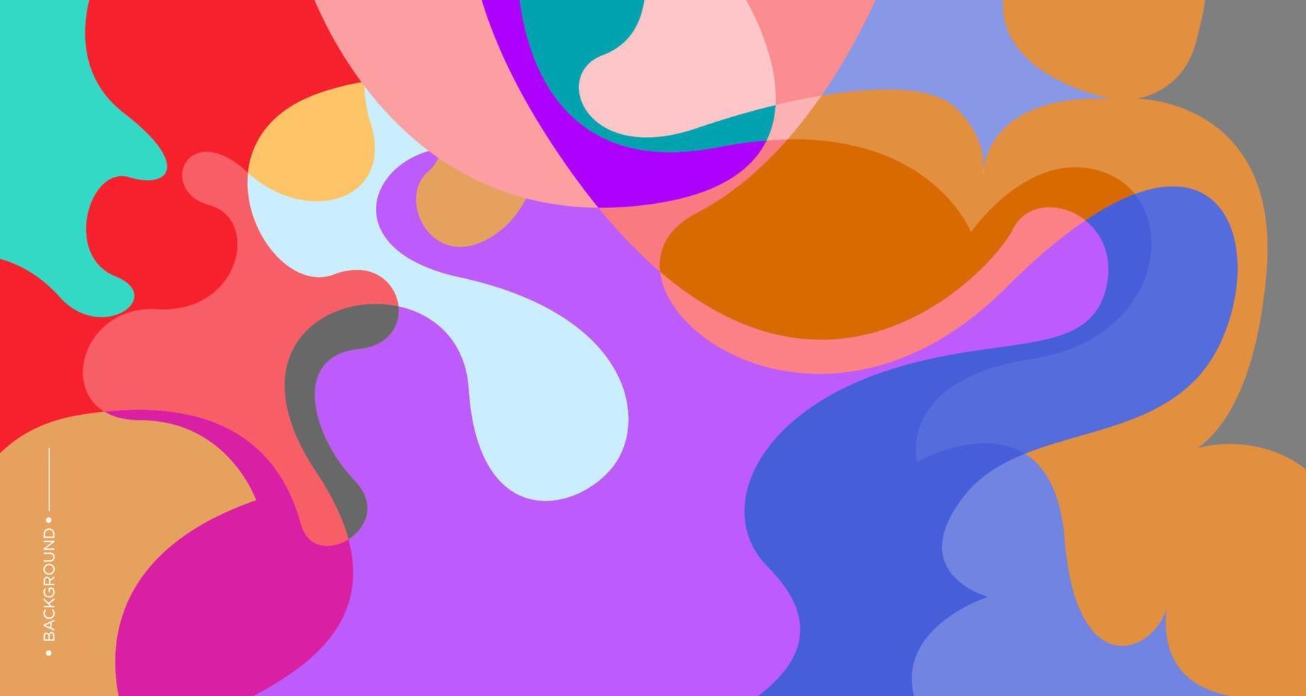 kleurrijke abstracte vloeibare en vloeibare achtergrond voor banner vector