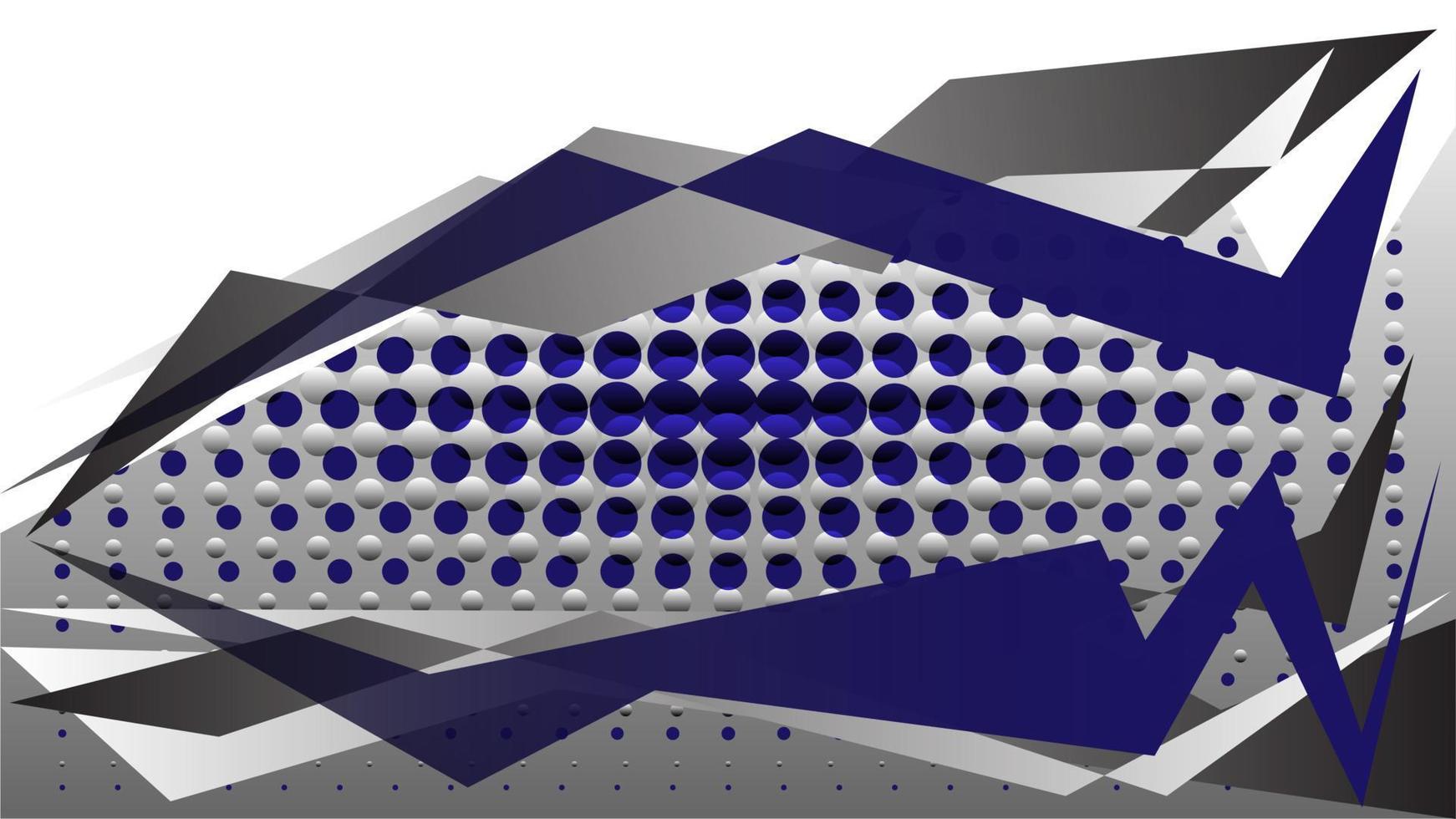 3D cirkel stippen patroon halftonen op grijze achtergrond met kleurovergang. vector