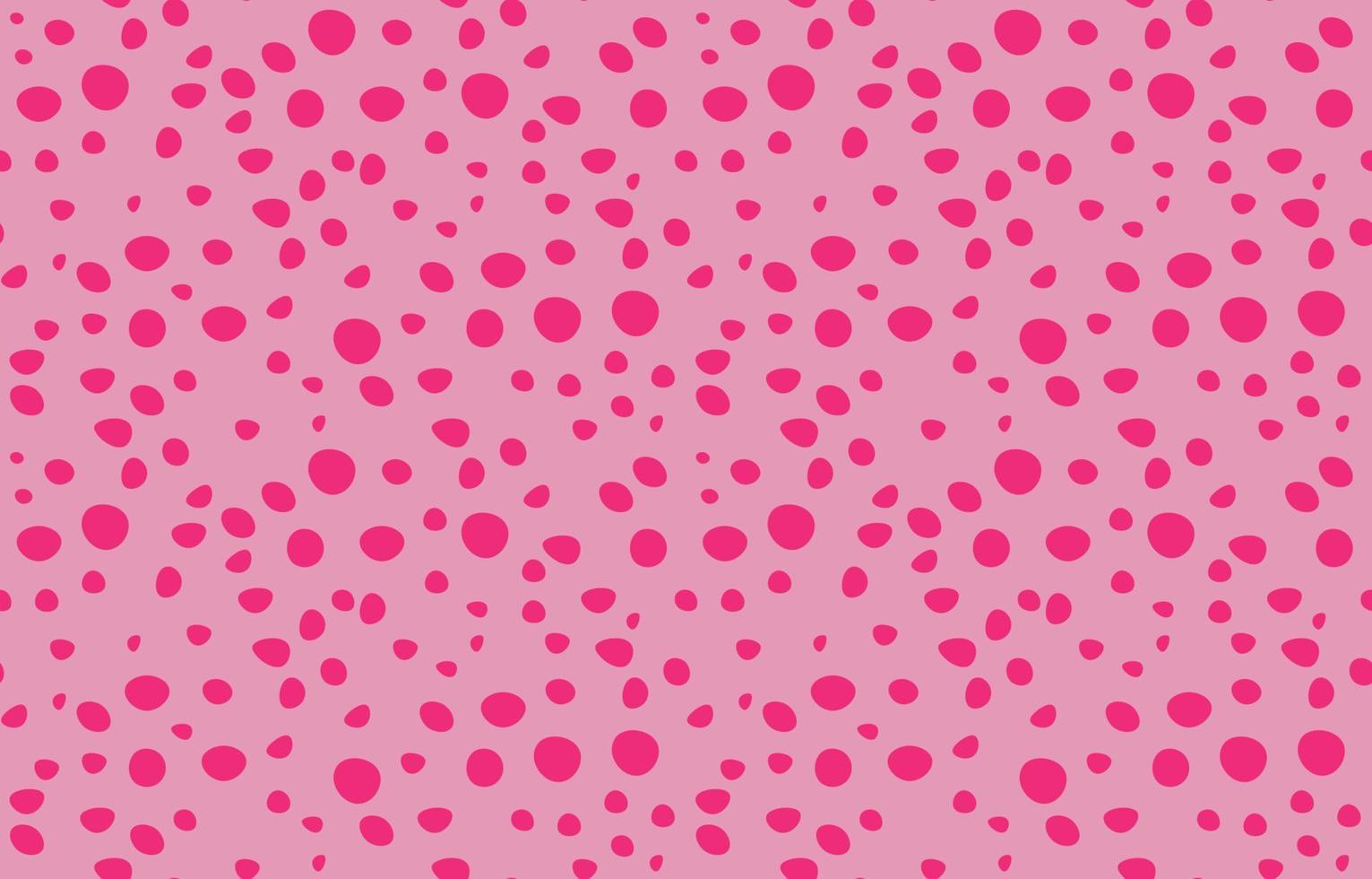 roze stippen naadloos patroon op roze achtergrond, leuk behang, heldere minimalistische stijl, modern polka dot stofpatroon vector