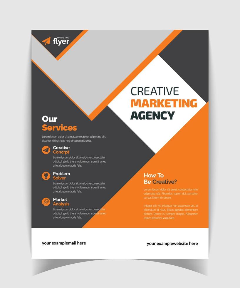 corporate flyer sjabloonontwerp vector