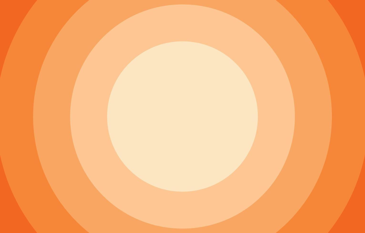 oranje cirkel achtergrond licht tot donker gradatie, kopieer ruimte, vers concept, seizoenen, herfst, zomer wallpapers vector illustratie