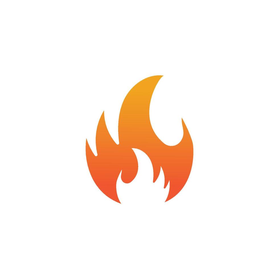hete vlam brand vector pictogram illustratie ontwerpsjabloon