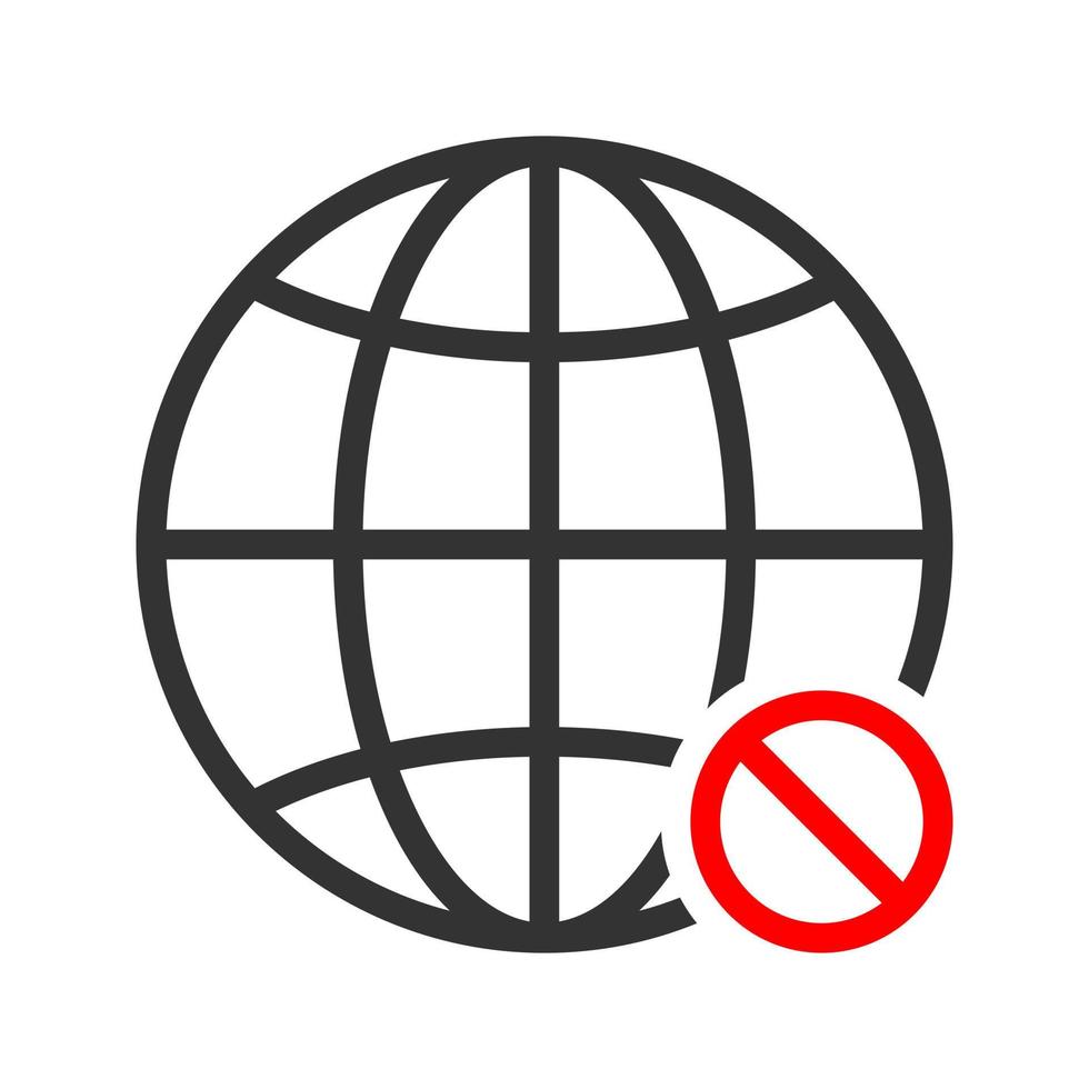 internetten. wereldbol pictogram vector ontwerp illustratie
