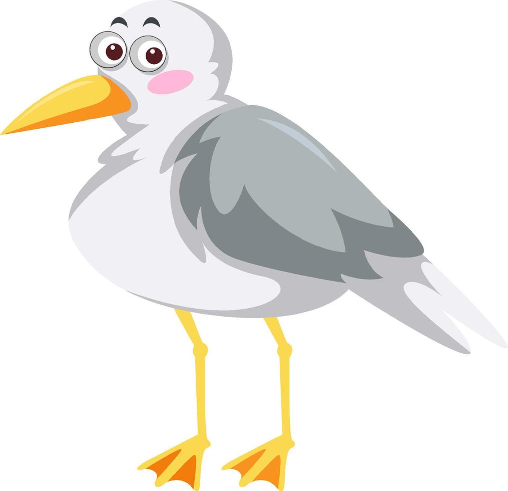 zeemeeuwvogel in cartoonstijl vector