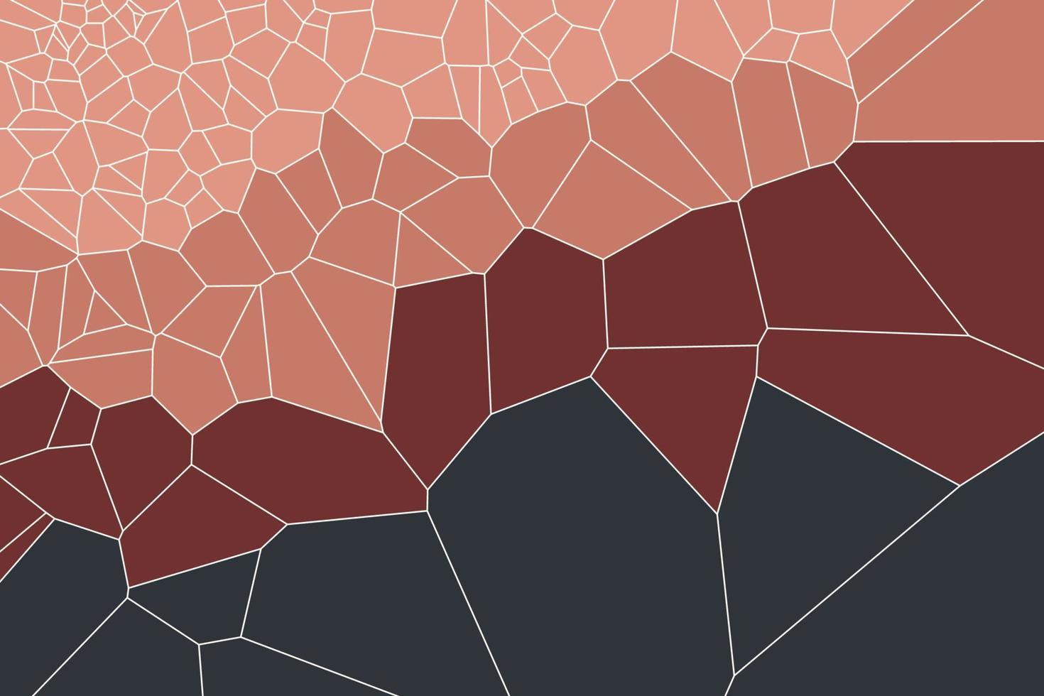 abstracte retro geometrische voronoi diagram achtergrond. platte gradiënt brak mozaïek patroon illustratie vector