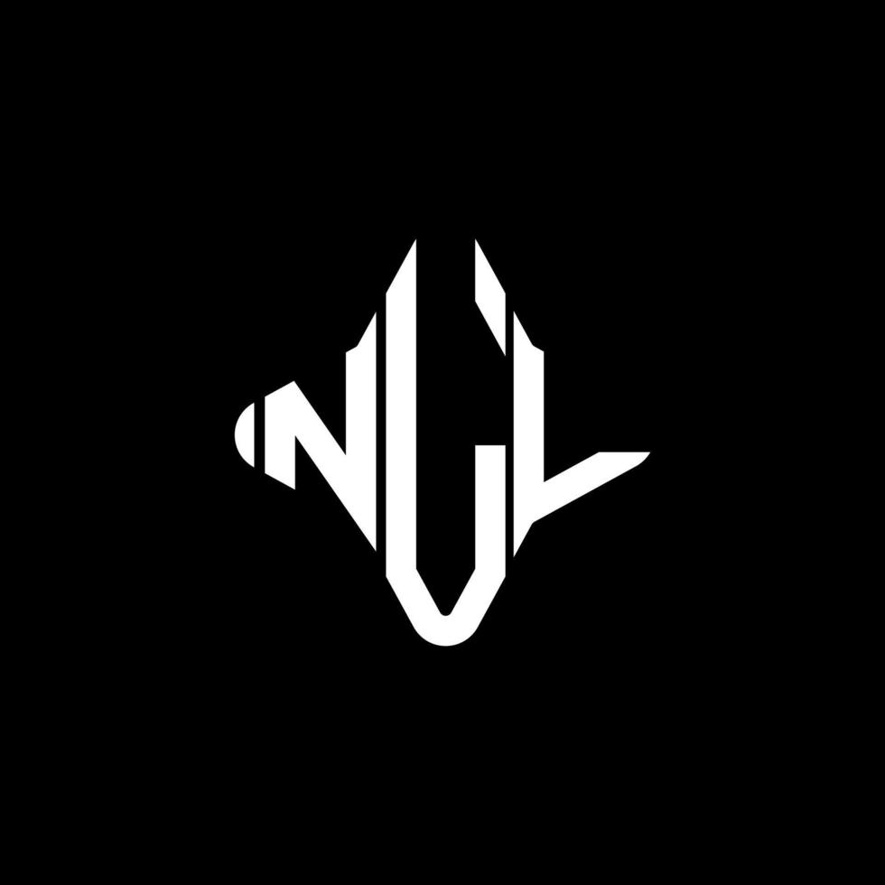 nl letter logo creatief ontwerp met vectorafbeelding vector