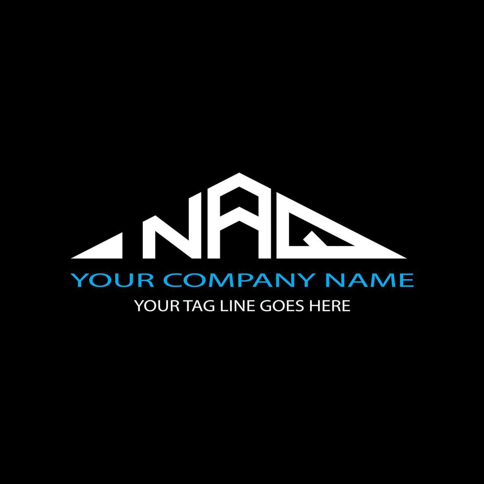 naq letter logo creatief ontwerp met vectorafbeelding vector