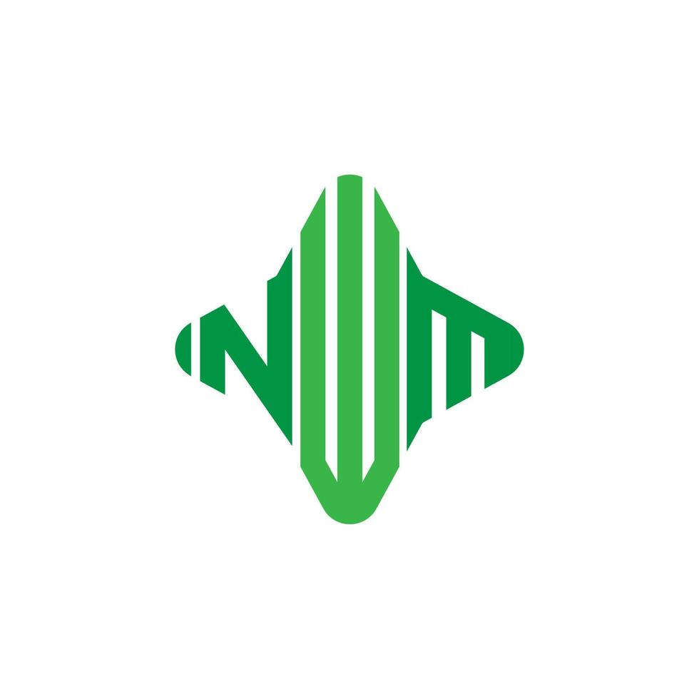 nwm letter logo creatief ontwerp met vectorafbeelding vector