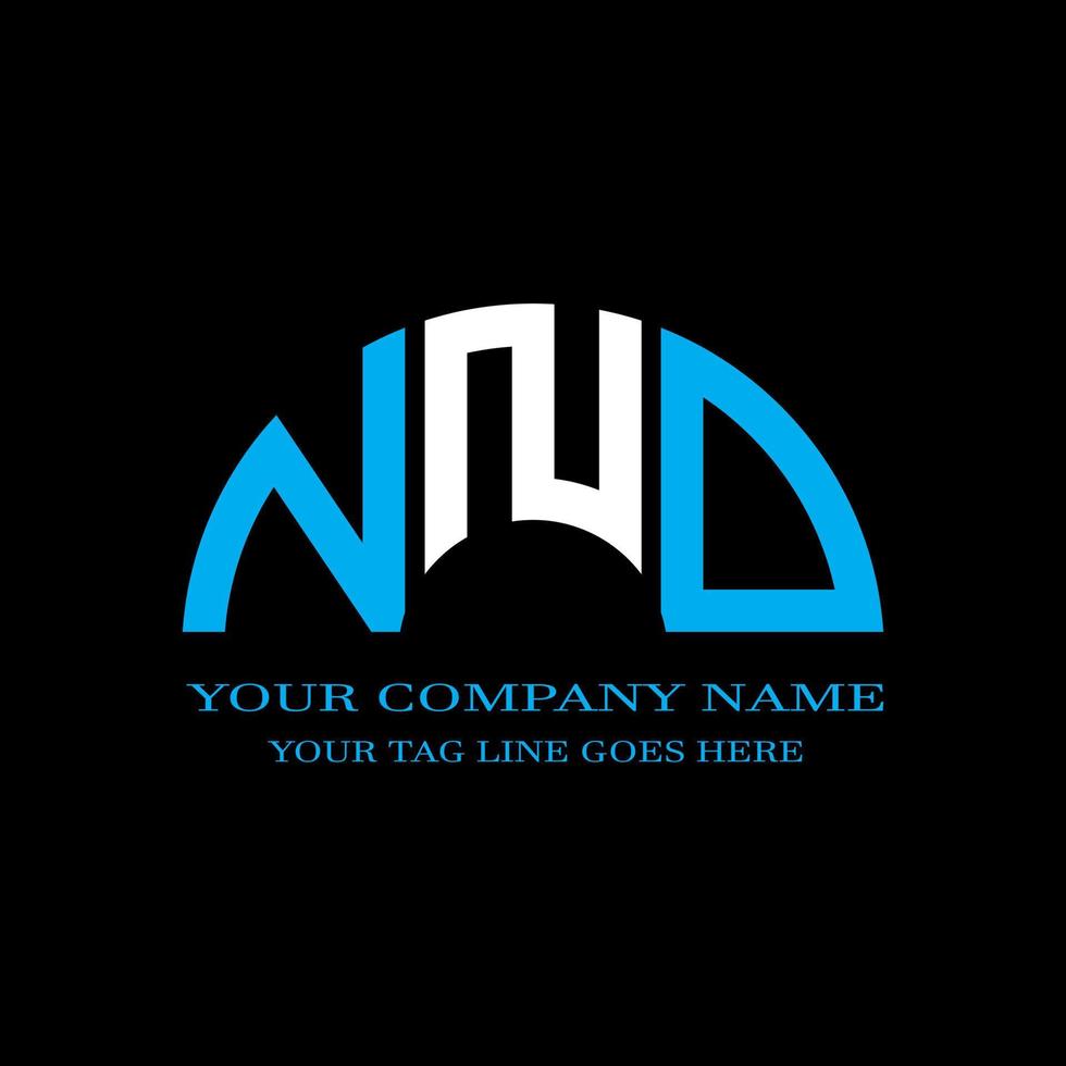 nnd letter logo creatief ontwerp met vectorafbeelding vector