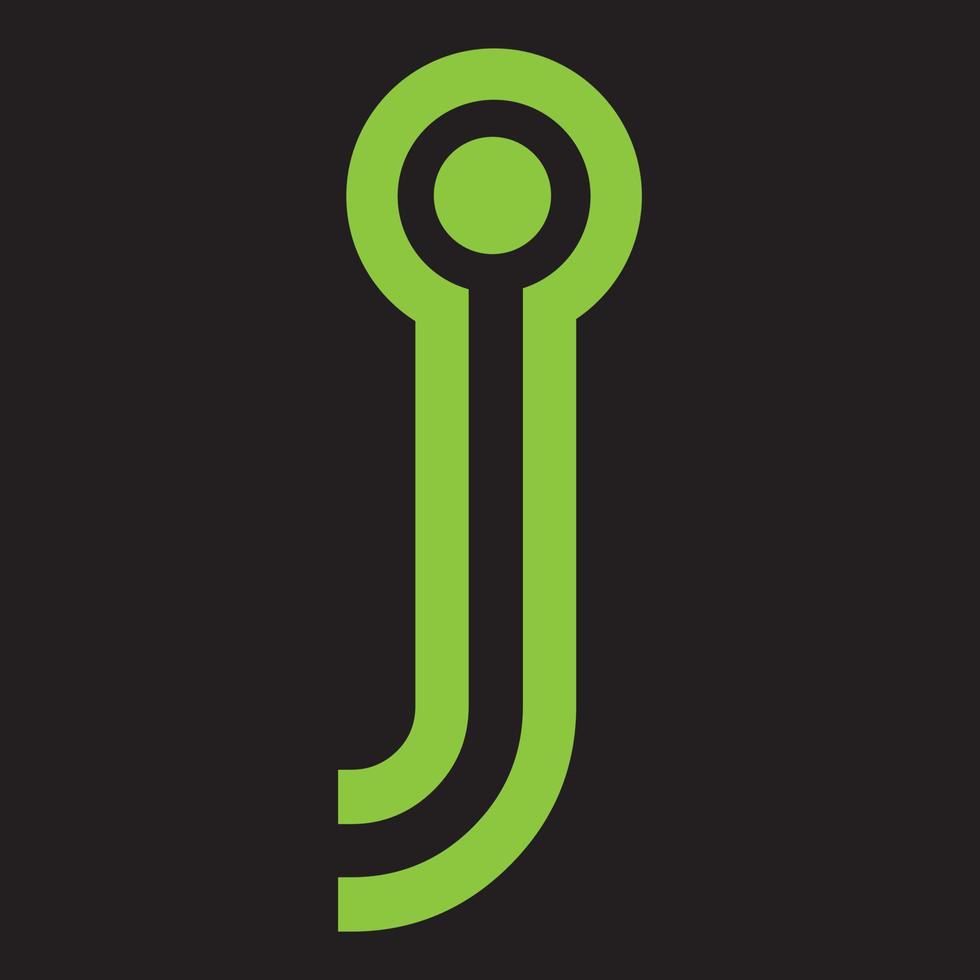 letter j logo pictogram ontwerpsjabloon elementen vector