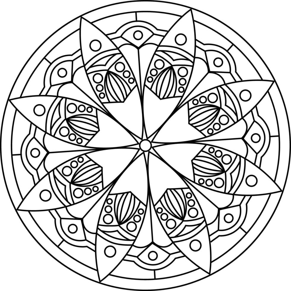 mandala kleurplaten vector