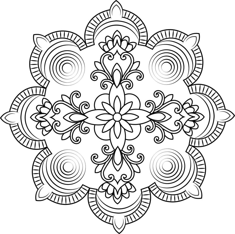 mandala kleurplaten vector