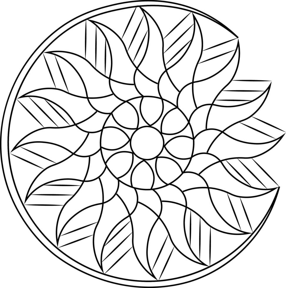 mandala kleurplaten vector