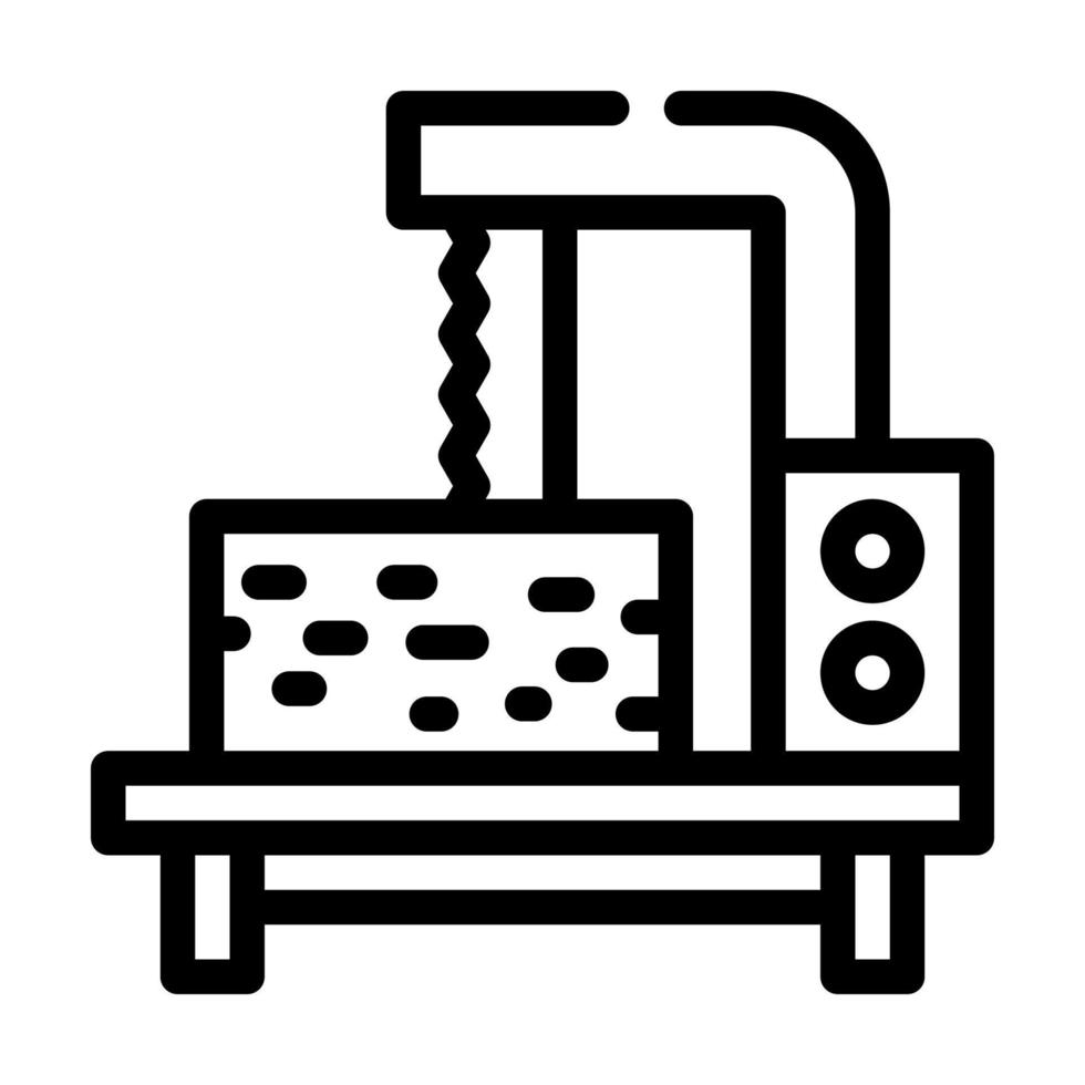 schrijnwerk cursussen lijn pictogram vector illustratie lijn