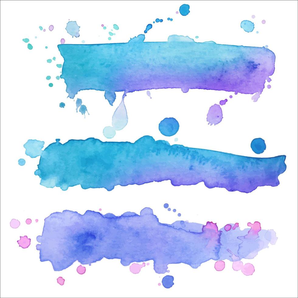 kleurrijke abstracte aquarel textuur vlek met spatten en spatten. moderne creatieve aquarel achtergrond voor trendy design. vector