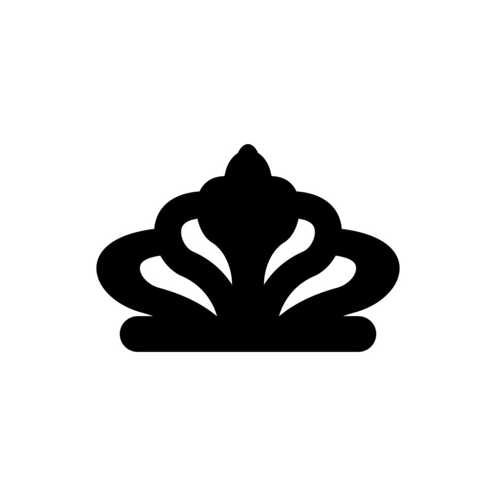 kroon pictogram kolom grafiek pictogram of logo geïsoleerde teken symbool vectorillustratie - hoge kwaliteit zwarte stijl vector iconen