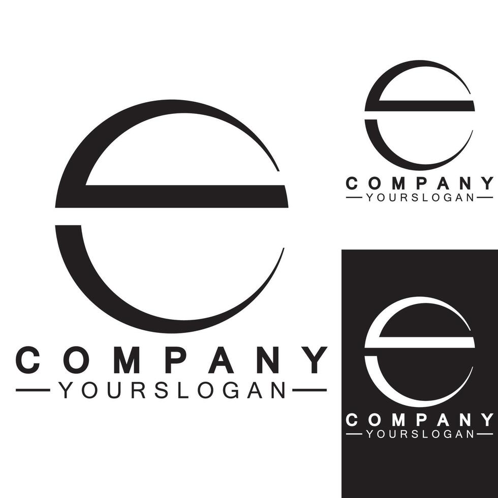 letter e logo pictogram ontwerpsjabloon vector